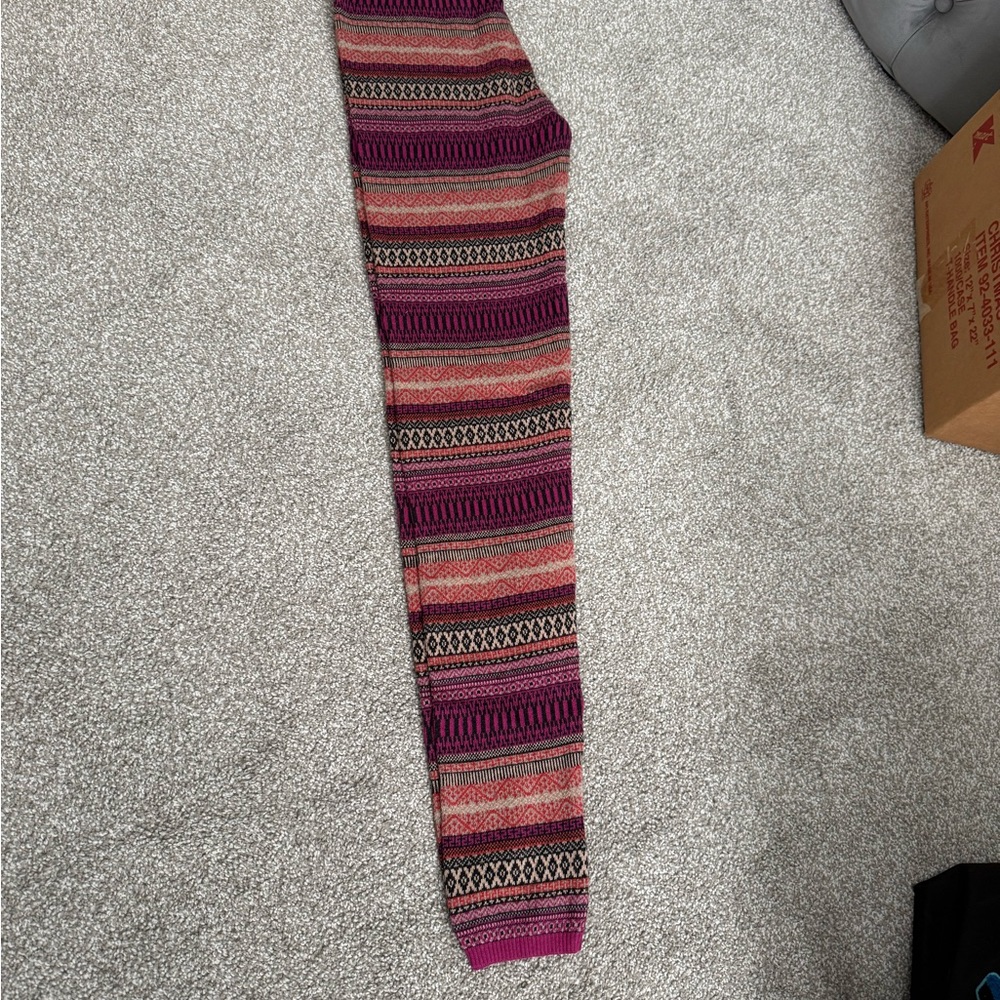 Mossimo Supply Co. Pink and Black Sweater Legging